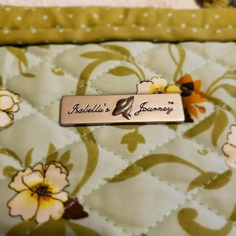 𝅺ISABELLA'S JOURNEY FLORAL QUILTED SHOULDER BAG